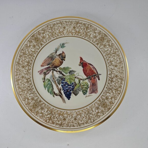 Lenox Limited Edition Birds Plate Cardinal Edward Marshall Boehm 1976 - Picture 7 of 10